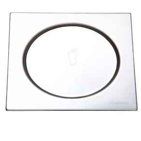 Grelha com Fecho Pressão Quadrada Inox 10cmx10cmx6cm Meber Metais Cromado