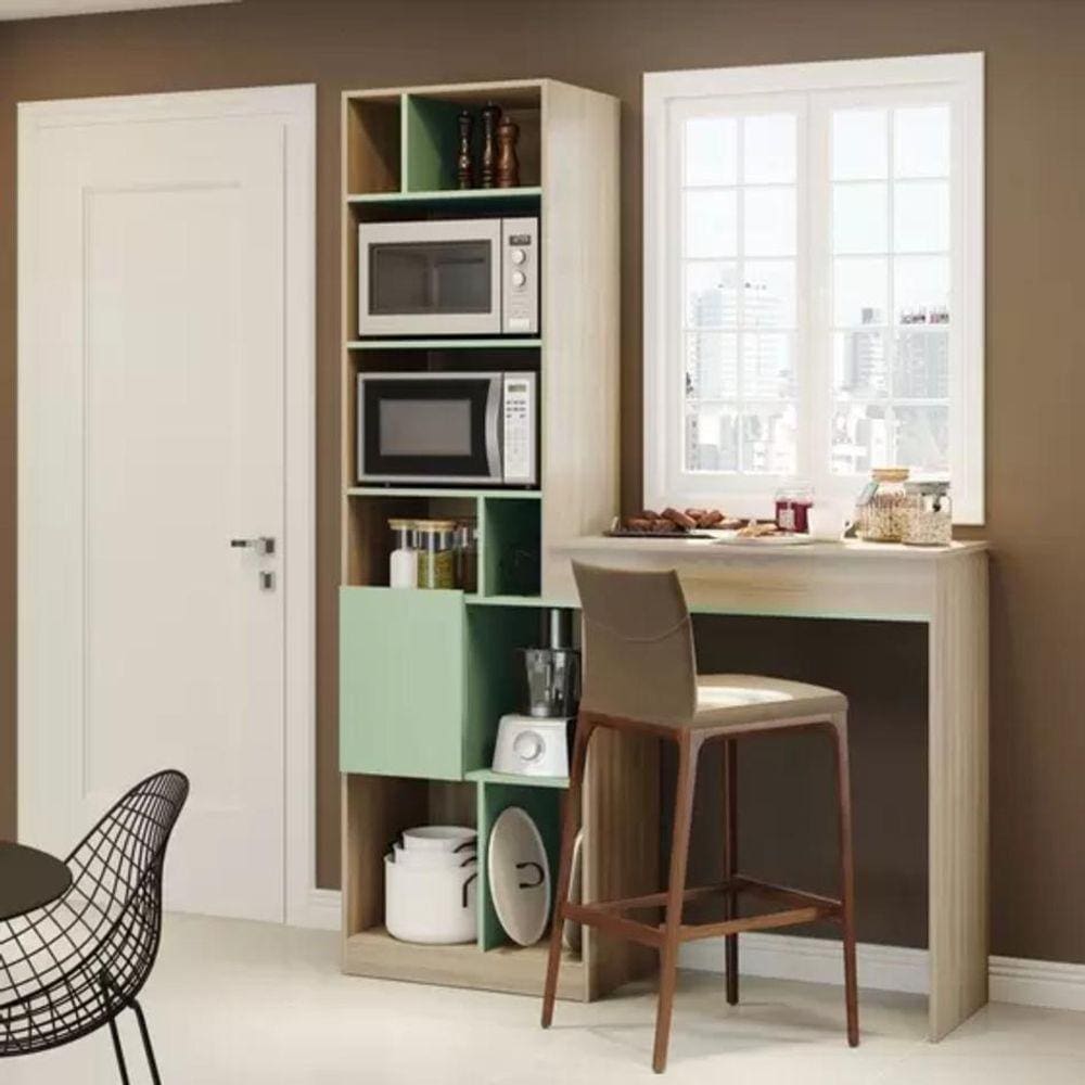 Estante Mesa Baú Multiuso Linha Smart - Verde