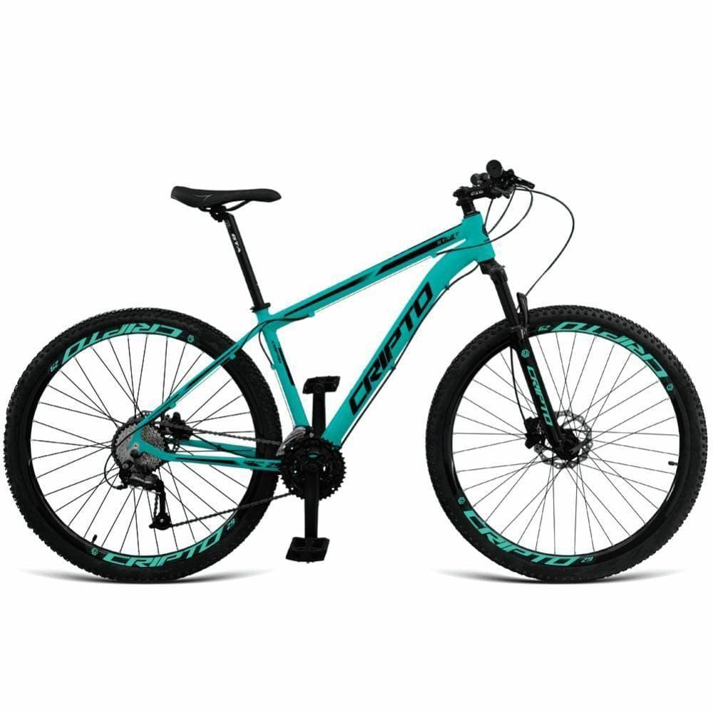 Bicicleta Aro 29 21 Marchas Freios Disco C- Suspensão - Verde Anis-preto - 17" Verde Anis-preto