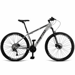 Bicicleta Aro 29 Cripto 21 Marchas Freios Disco C- Suspensão - Prata-preto - 15" Prata-preto