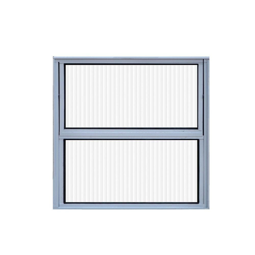 Janela de Alumínio Basculante 40x40cm Hale Esquadrias Branco