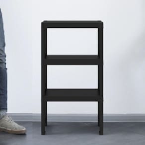 Estante com 3 Prateleiras Demi Quadra Grifit Preto