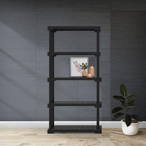 Estante Modular 5 Prateleiras Cube Eco Grifit Preto