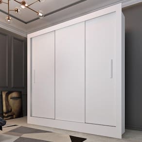 Guarda Roupa Casal 3 Portas 4 Gavetas Taifa Espresso Móveis Neve