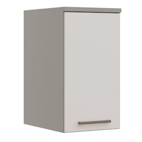 Modulo Aéreo 1 PortaElegance Móveis Castro Niquel/Blanc