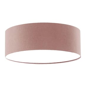 Luminária de Teto Plafon Redondo de Sobrepor Tom Luz Iluminação Rosa-bebê