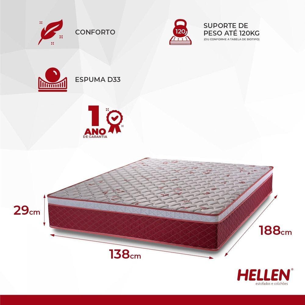 Colchão Casal Hellen Colchões D33 One | Casas Bahia