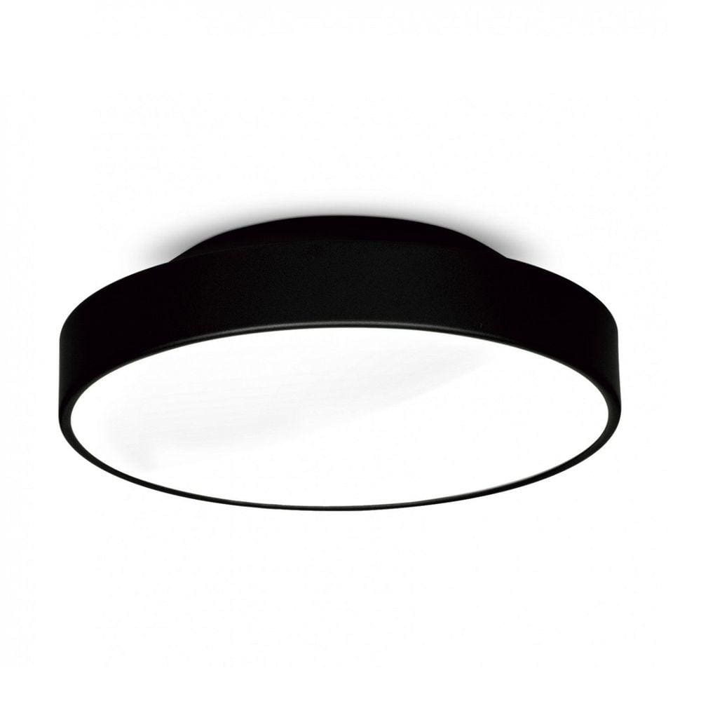 Plafon para 3 Lâmpadas Redondo 36cm 7652 Jd Molina Preto