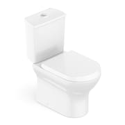 Kit Vaso Sanitário comCaixaAcoplada e AssentoSoft CloseNexoRoca Branco Brilhante