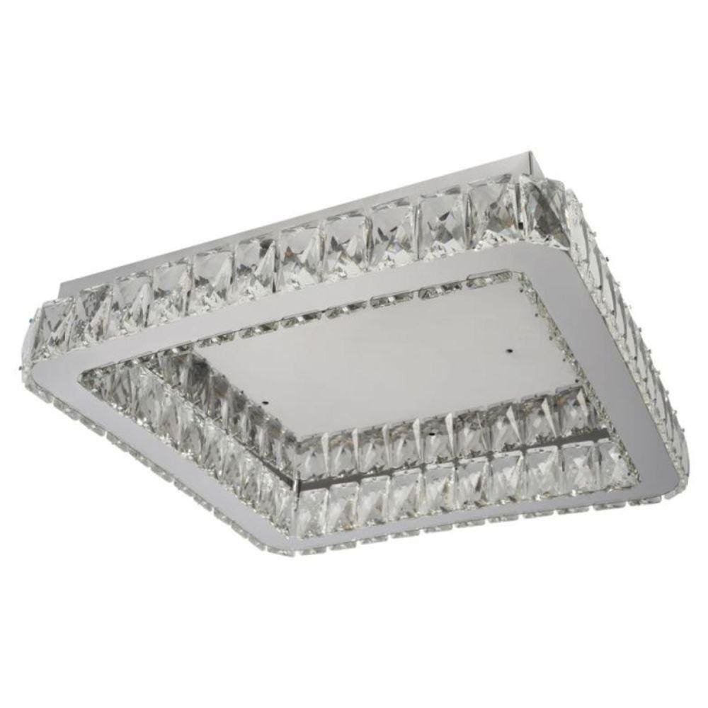 Plafon LED Quadrado 28W Tokyo TKY404028W4KQDPF Bronzearte Inox