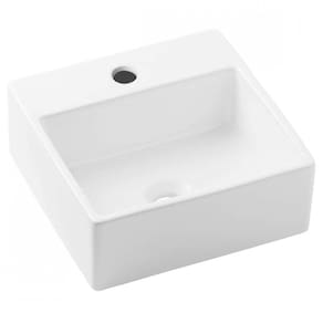 Cuba de Apoio 41cmx41cm com Mesa Loft Q1 Incepa Branco