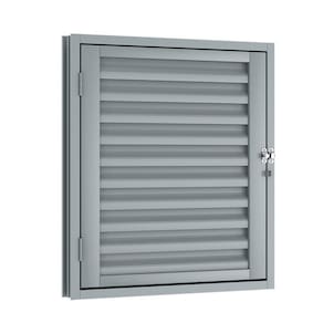 Porta de Aço 1 Folha para Alçapão Laminado 60cmx60cm Riobras Cinza