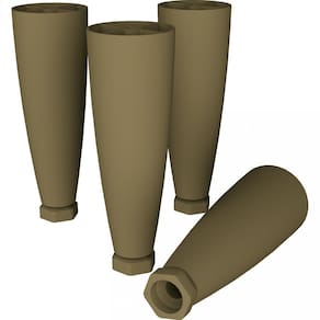 Kit 4 Pés Cônico para Cozinha Internacional Henn Bronze