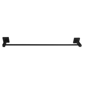 Porta Toalha de Banho 51cm Inox Square SQ12530 Ducon Metais Preto Fosco