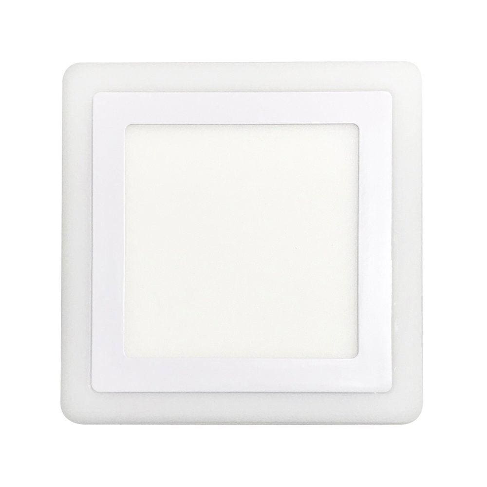 Painel Led Dual Color 18W+6W Quadrado Embutir 15070108 Taschibra Branco