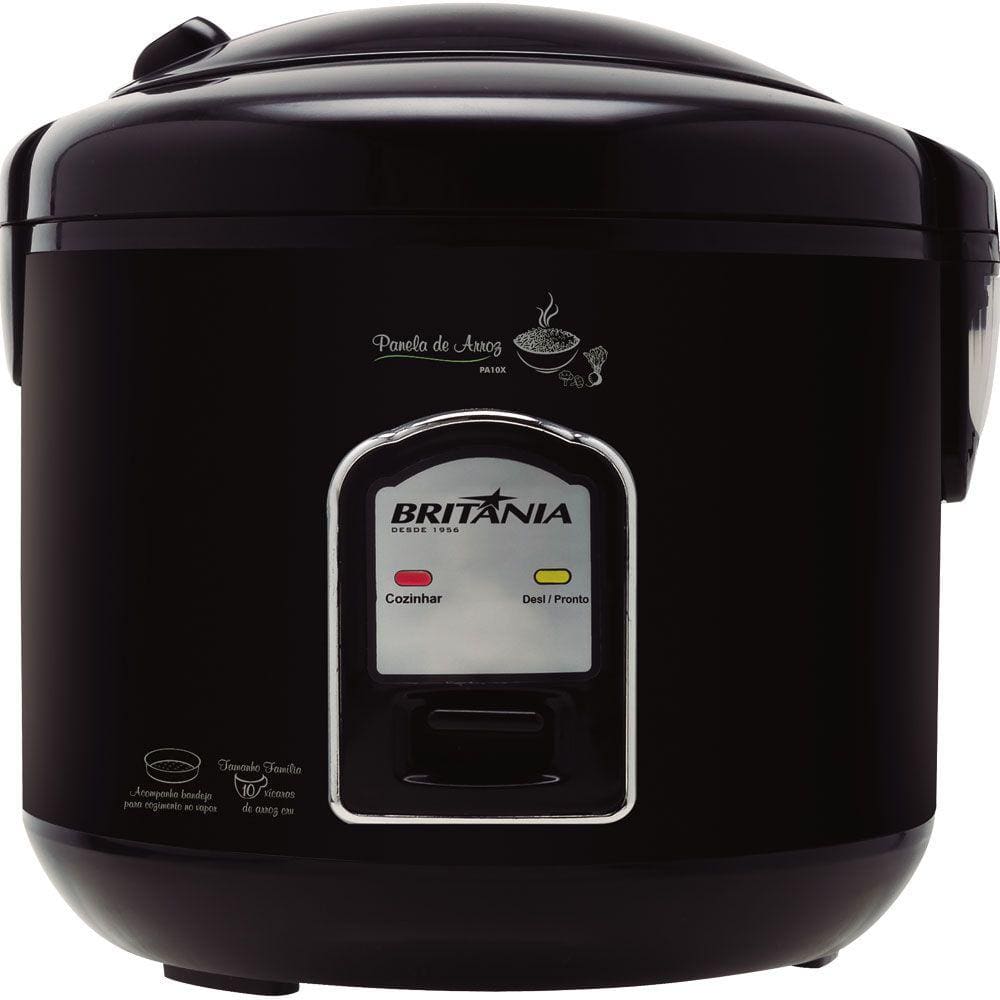 Panela Eletrica de ARROZ Britania PA5P 5 Xicaras 127V Preta