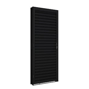 Porta de Aço de Giro Laminada 215x85cm Aço Pronto Riobras Preto