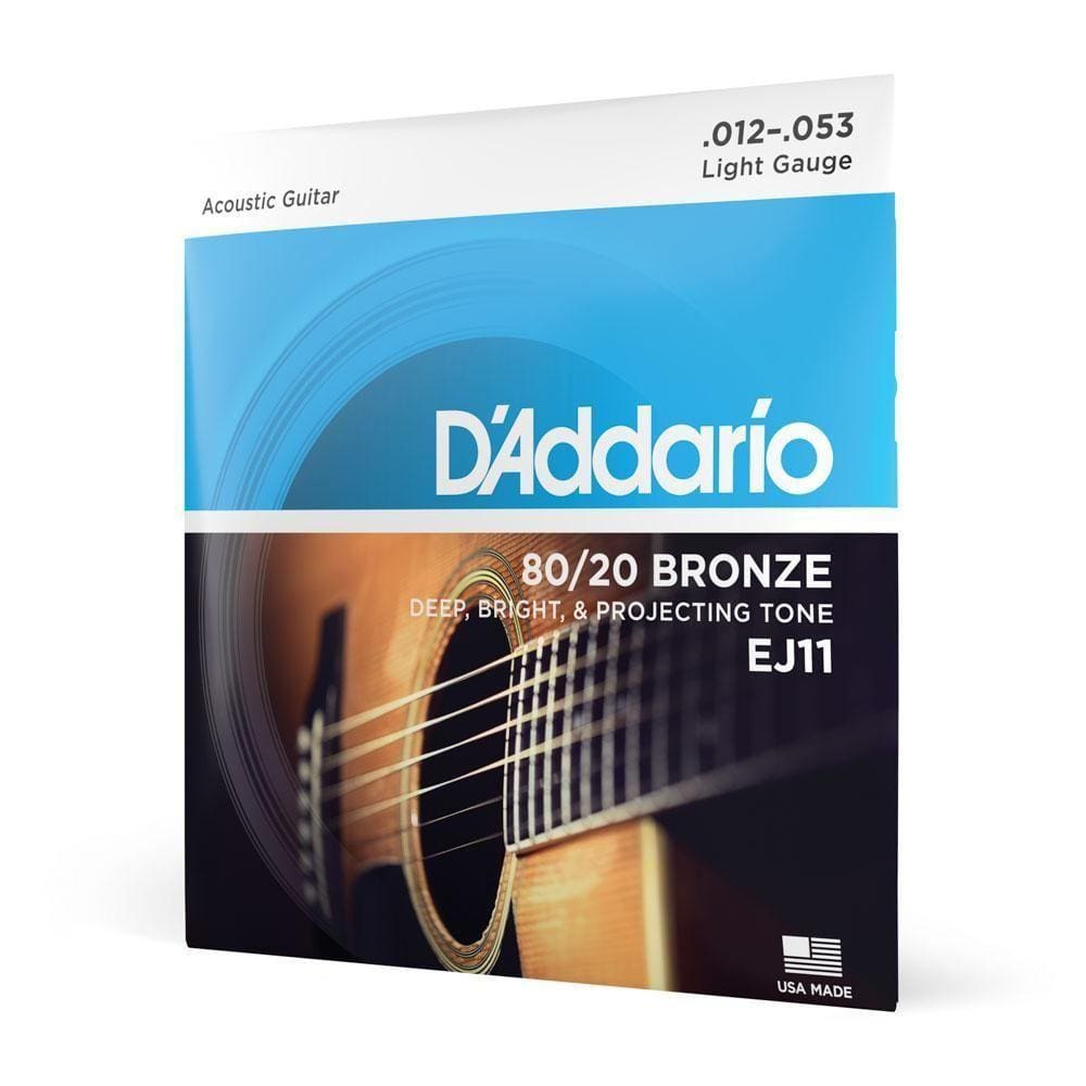 Encordoamento Violão Aço 12-53 D Addario 80-20 Bronze Ej11 [f035]