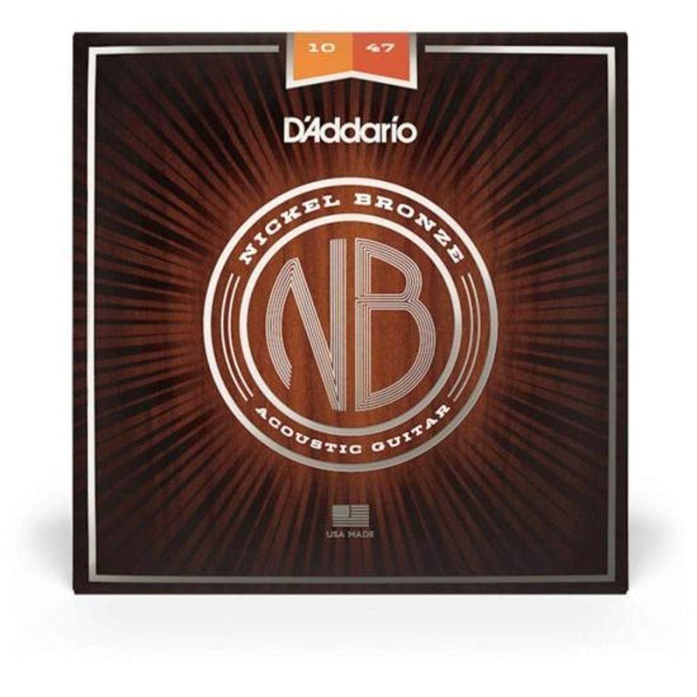 Encordoamento Para Violão D Addario Nb1047 Aço .010 Níquel Bronze [f002]