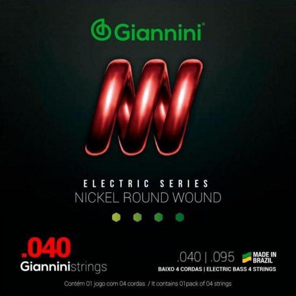 Encordoamento Para Contrabaixo .040 Giannini Geebrl [f002]