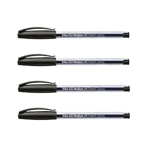 Caneta Faber Castell Trilux Style Colors Macia Ponta Média 4 Preta