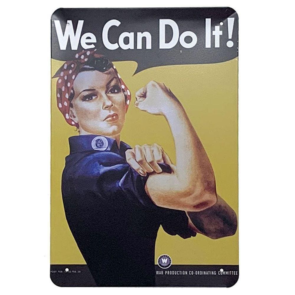 Placa De Metal We Can Do It