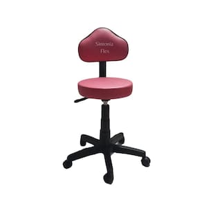 Cadeira secretaria Verona com regulagem de altura a gás - base com rodízio corano Rosa Bebe