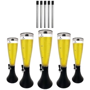 Kit com 5 Torres de Chopp Marcbeer 3,5 Litros e 5 Refis Extra - Marchesoni