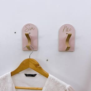 4 Ganchos de Provador loja roupas boho premium capela arco