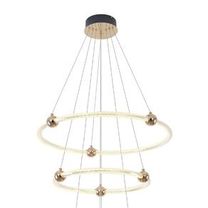 Pendente Mondo 70x7cm Led Integrado 71w Ip20 Dourado
