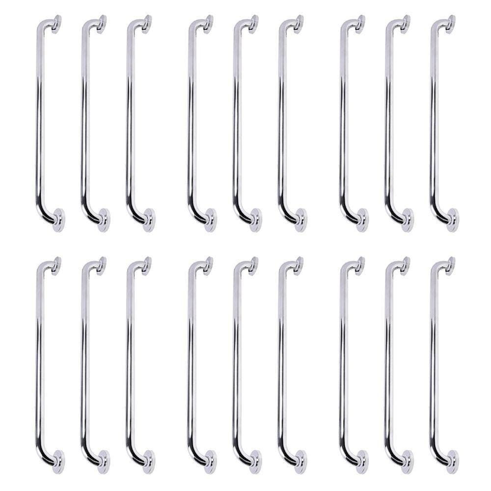 Alça De Apoio Inox Barra 70cm Kit 18 Unidades Idoso Banheiro Segurança Anti Queda Suporte