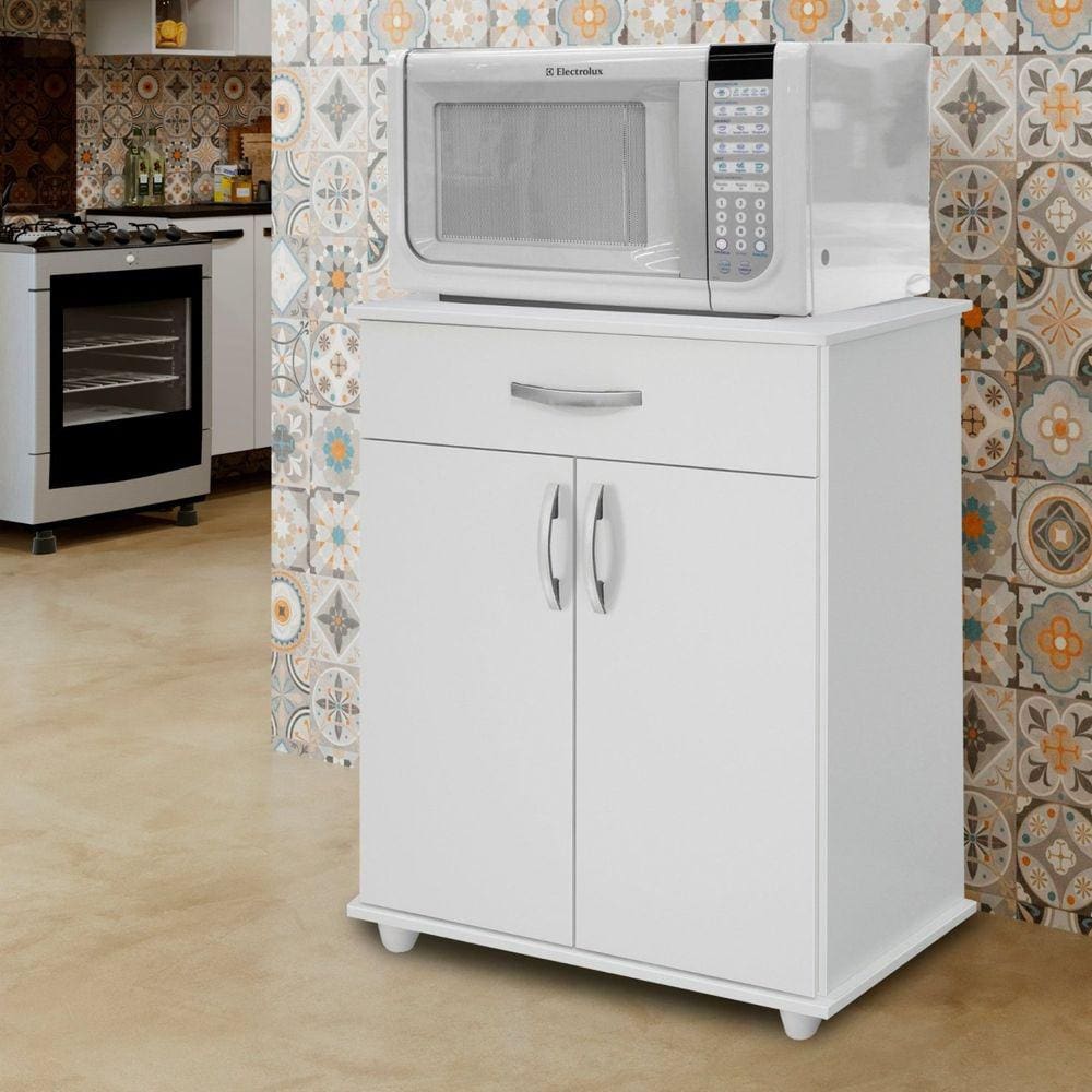 Armário 2 Portas 1 Gaveta em Mdp 302 Branco