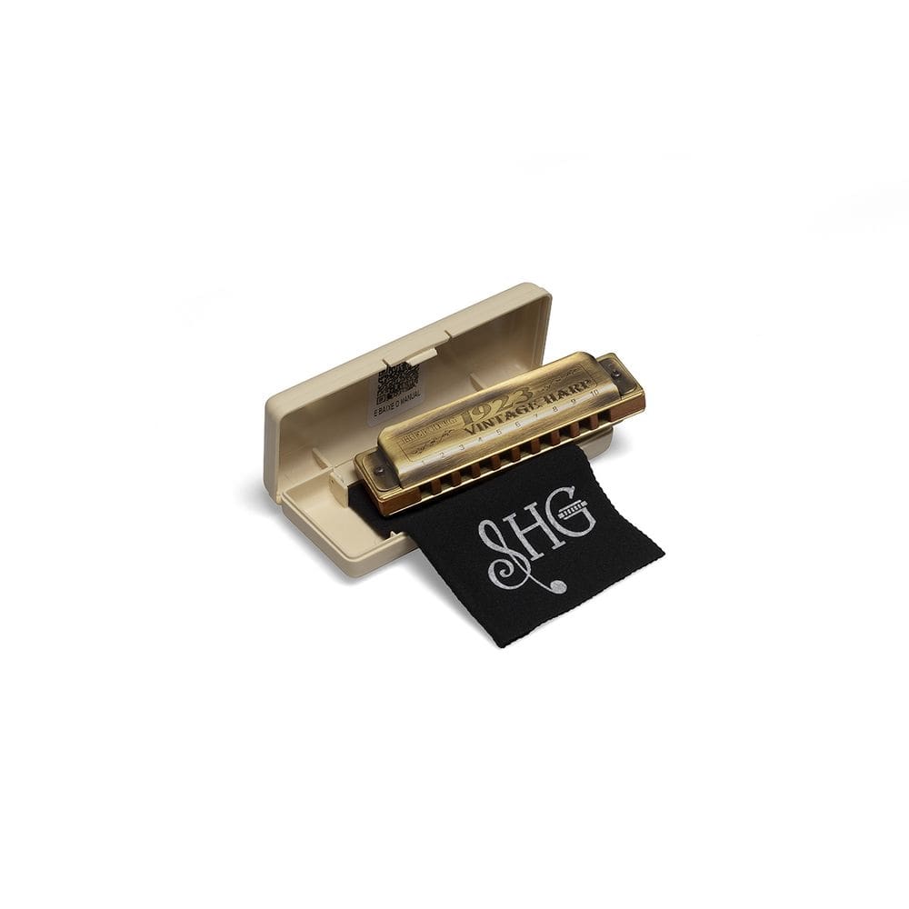 Gaita De Boca Harmônica Hering Vintage Harp 1020c Dó Dourada