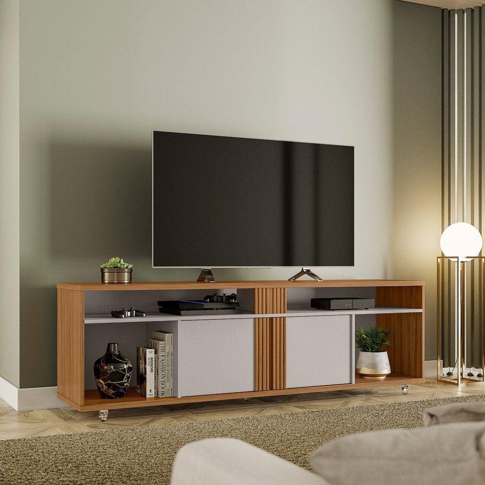 Rack para TV até 70 Polegadas NT 1290 Notável Móveis Freijó Trend/Off White TX