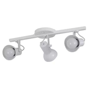 Spot Poli Trilho 3 Lâmpadas 19x13x50cm Emalustres Branco