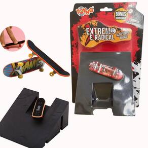 Skate De Dedo E Rampa De Transição Extremo Radical Toyng