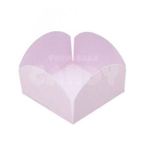 Forminha 4 Pétalas Rosa Bebê com 50 Unidades 3,4x3,4 - Candy