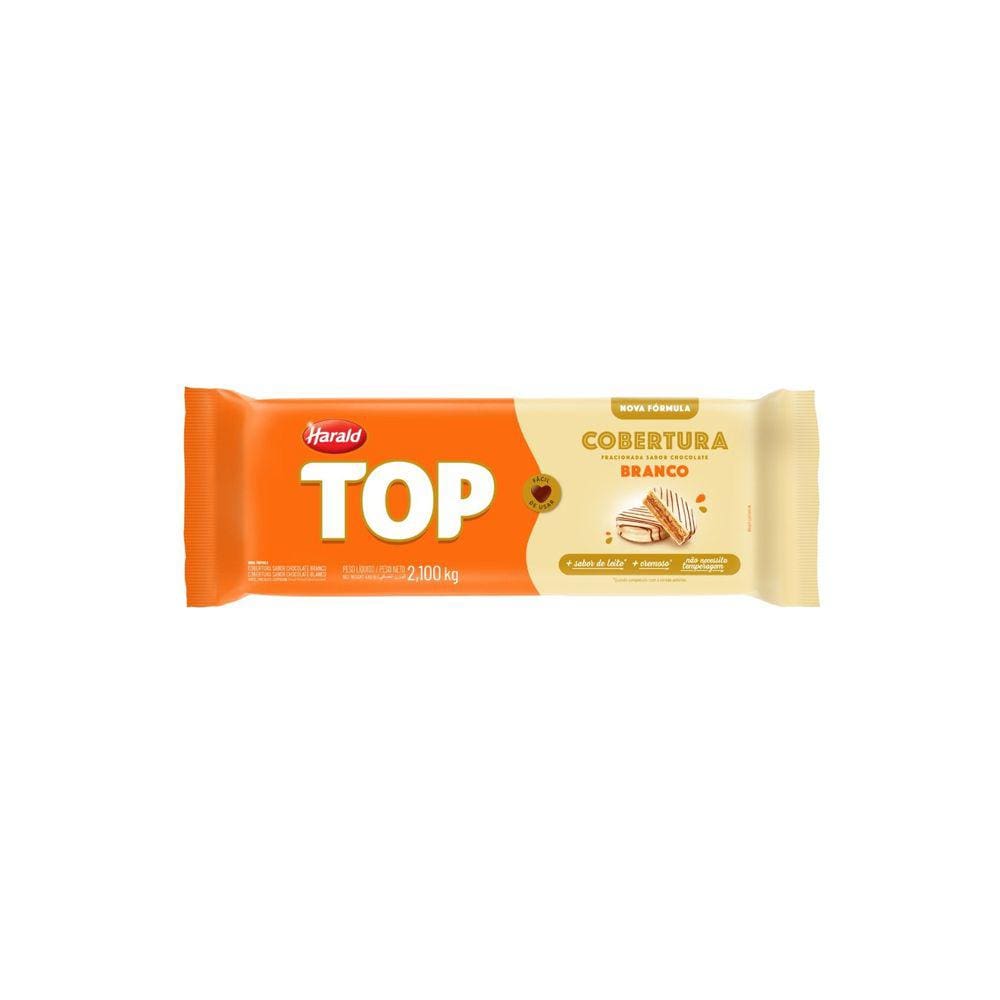Cobertura Chocolate Top Branco 2,1kg - Harald