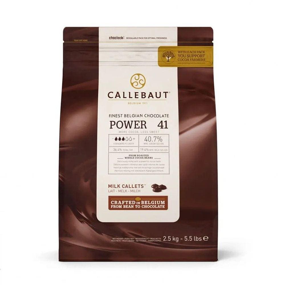 Chocolate Gotas Ao Leite 40,7% Power 41 2,5kg - Callebaut