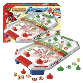 Jogo de Mesa Super Mário Air Hockey com Acessórios Epoch