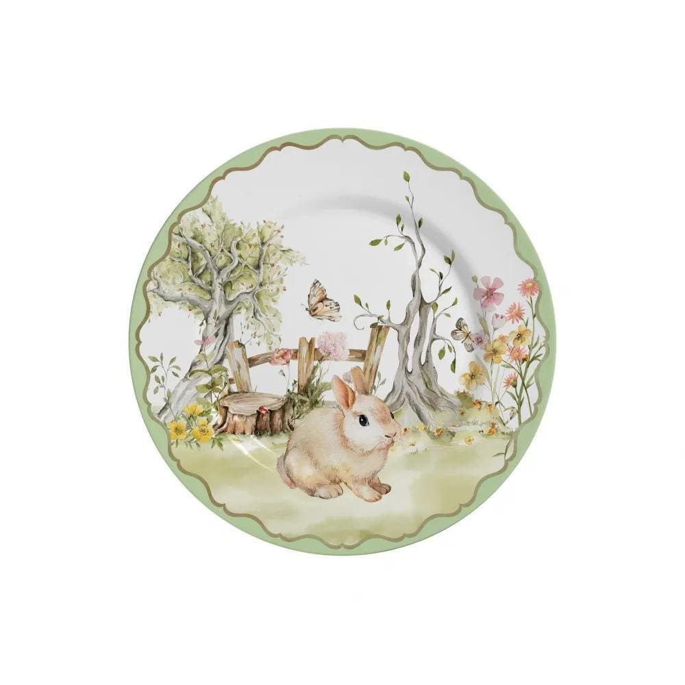 Conjunto com 6 Pratos de Sobremesa Magic Easter Pascoa Ø21cm