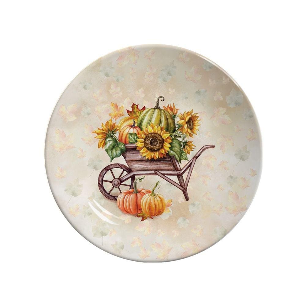 Conjunto com 6 Pratos de Sobremesa Thanksgiving Hallowen Ø21cm
