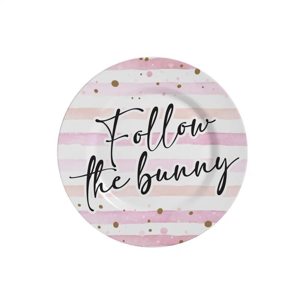 Conjunto com 6 Pratos de Sobremesa Happy Easter Pascoa Ø21cm