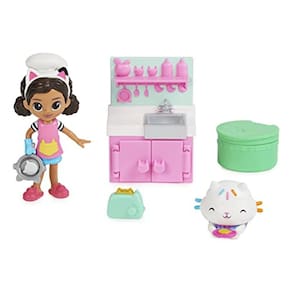 Conjunto de 2 bonecos de brinquedo Gabby`s Dollhouse Lunch and Munch Kitchen