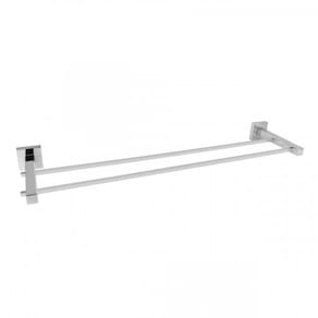 Porta toalha de banho duplo toalheiro banheiro lavabo aço inox 304
