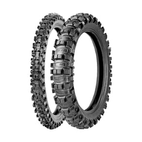 Jogo Pneus de Moto Borilli Medium Soft MX 77 80/100-21 51M + 110/90-19 62M TT