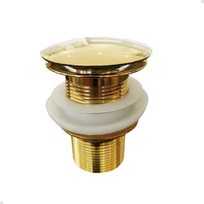 Válvula Ralo Click Pop Up Luxo Inteligente Para Cuba Dourado
