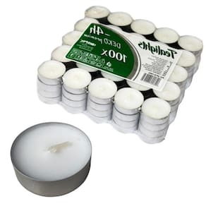 Kit 100 Velas Rechaud Difusor Flutuante Foundue Branca
