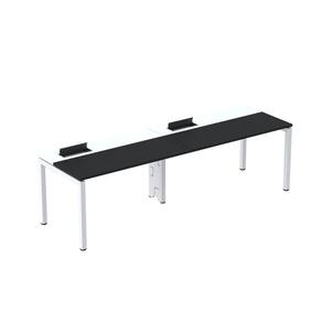 Mesa Plataforma para Coworking para 2 Pessoas 160x792 Psc160 Preto/Branco