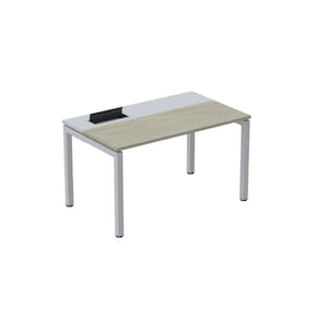 Mesa Plataforma para Coworking 160x792 Psc160 Nogueira Casablanca/Cinza